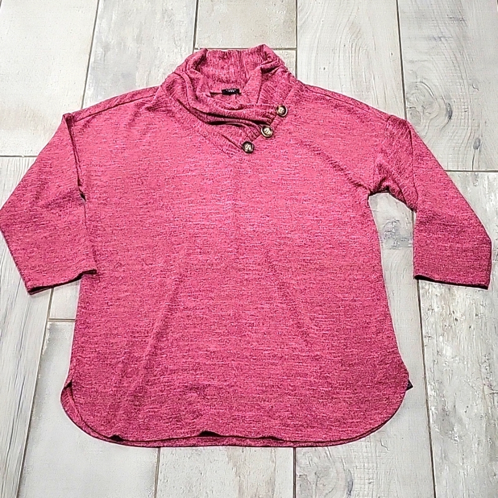 Studio 1886 Burgundy sweater super soft size medium #26